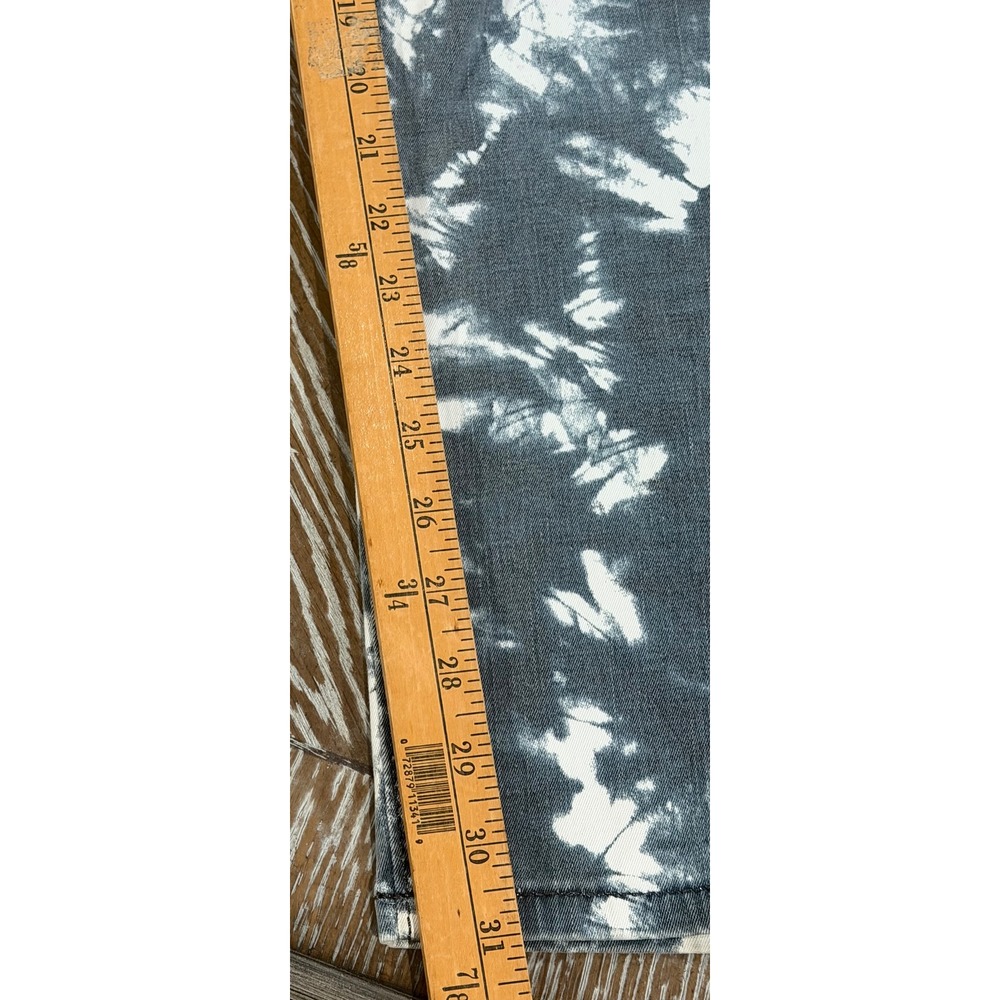 Miss Me Skinny Jeans Grey White Tie Dye Embellished Wing Pocket Size 29 - Picture 5 of 6